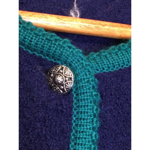 Vintage Tally-Ho Womens Wool Cardigan Jacket Size 10 Old Money Preppy - Picture 2 of 7